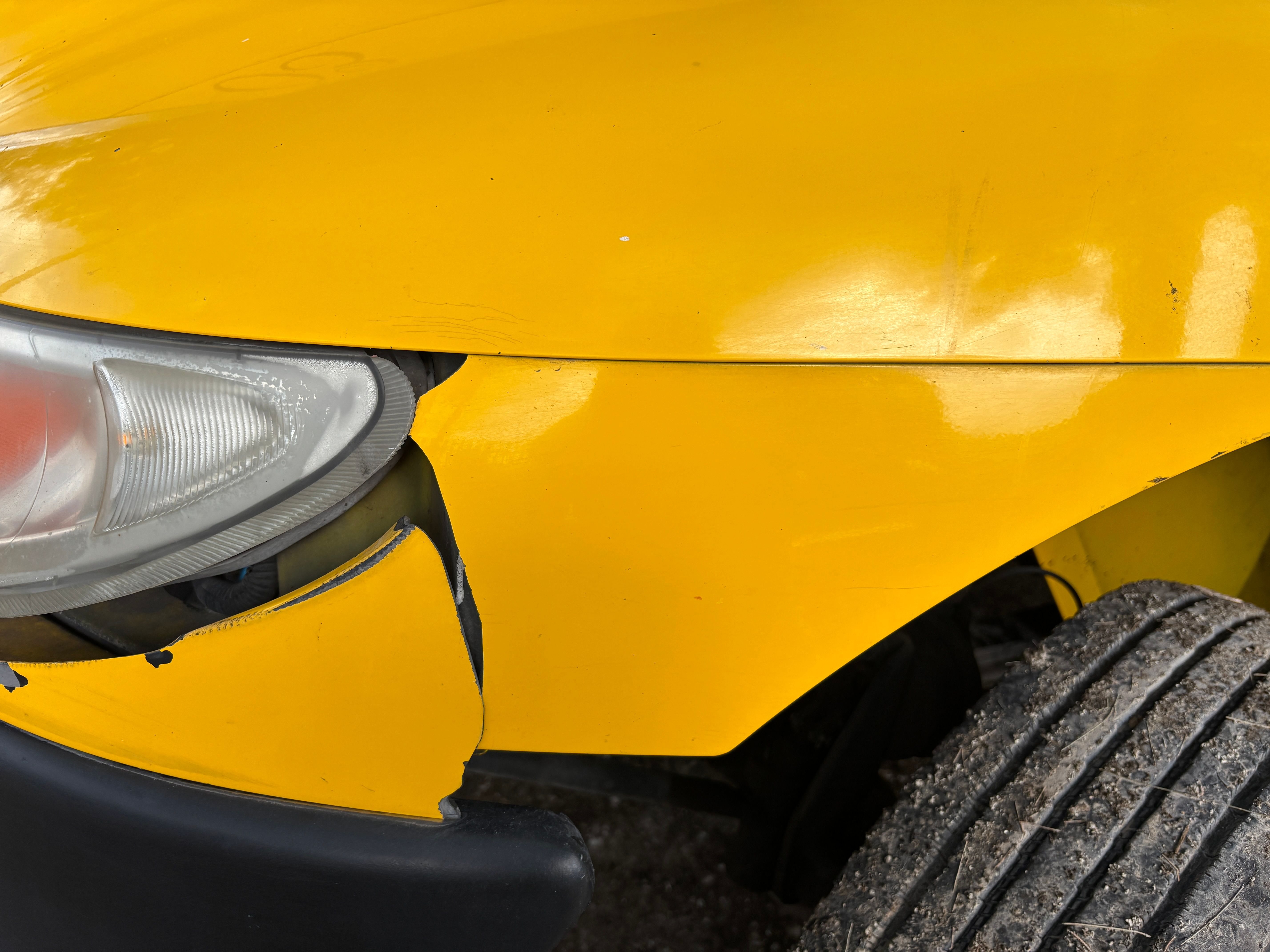 Before collision repair
